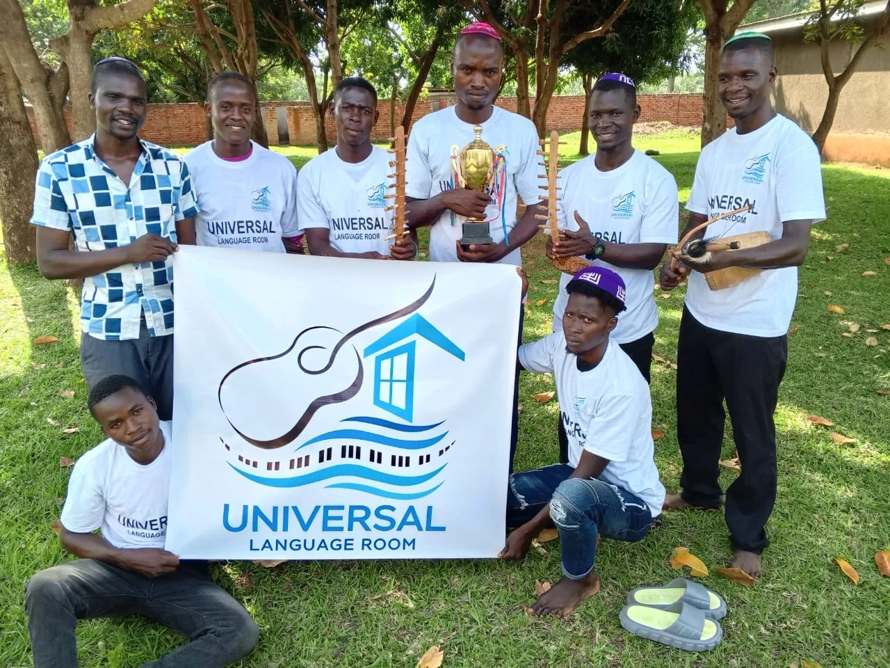 Universal Language Room collaborators in Uganda.